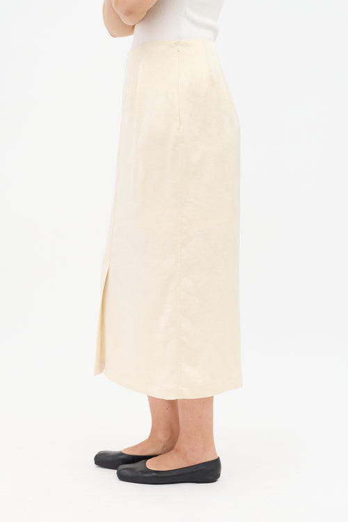 Satin Vent Skirt