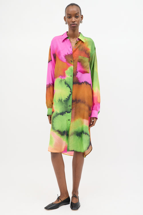 Dries Van Noten Silk Printed Dayley Dress