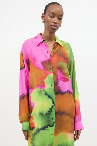 Dries Van Noten Silk Printed Dayley Dress