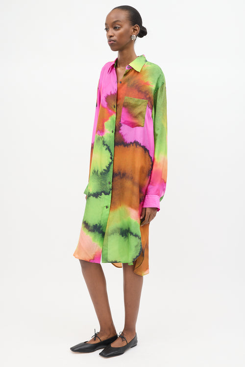 Dries Van Noten Silk Printed Dayley Dress