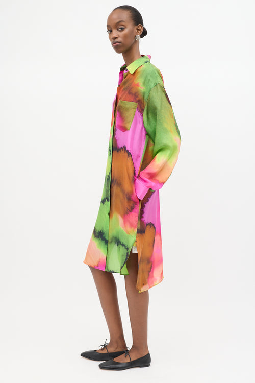 Dries Van Noten Silk Printed Dayley Dress