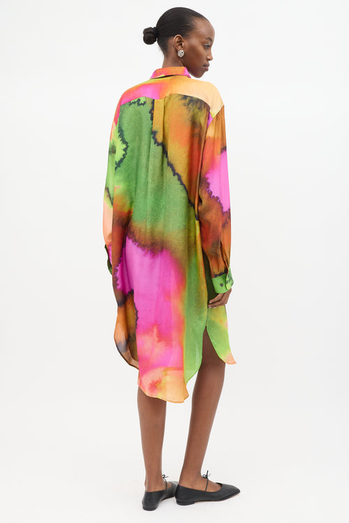 Dries Van Noten Silk Printed Dayley Dress