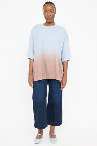 Dries Van Noten Ombre Oversized T-Shirt