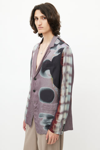 Dries Van Noten x Len Lye Purple 
Multicolour Blazer