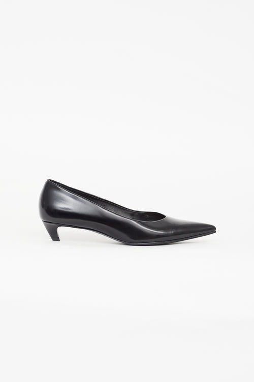 Dries Van Noten Black Pointed Toe Pump