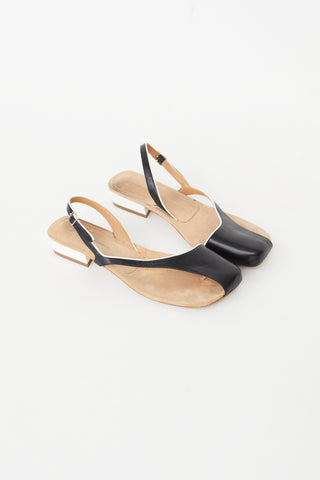 Dries Van Noten Black Donna Asymmetrical Cut Out Sandal