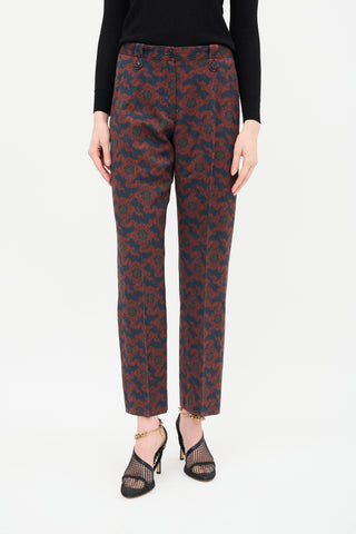 Dries Van Noten Wool Tapestry Trouser