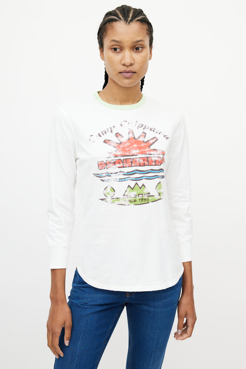 DSquared2 White 
Multicolour Camp Chipawa Shirt