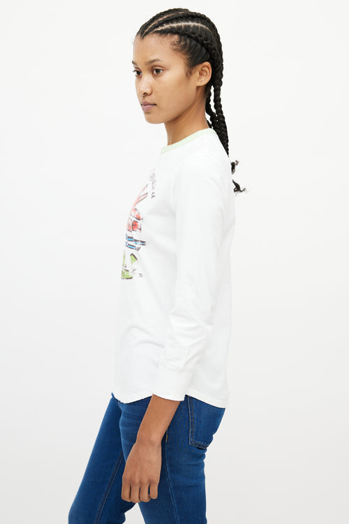 DSquared2 White 
Multicolour Camp Chipawa Shirt