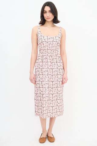 Emilia Wickstead Floral Midi Dress