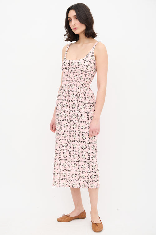 Emilia Wickstead Floral Midi Dress