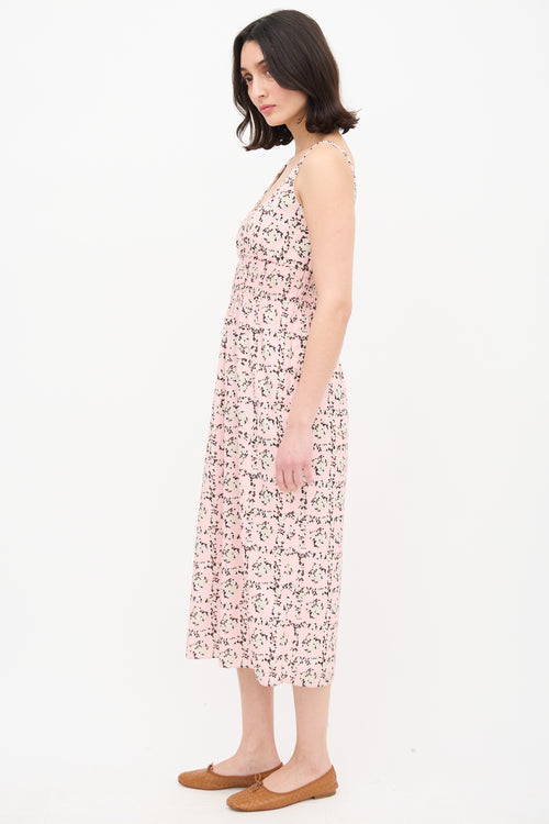 Emilia Wickstead Floral Midi Dress