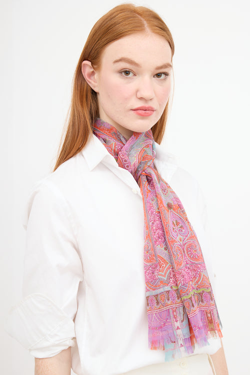 Etro Silk Paisley Scarf