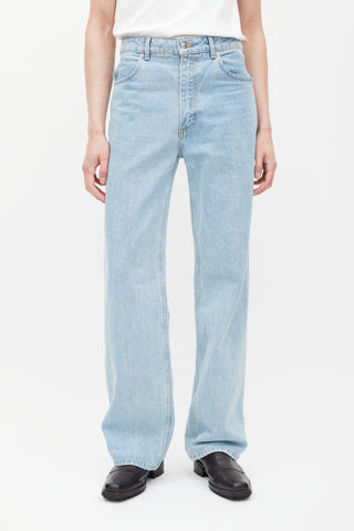 Eckhaus Latta Blue Wide Leg Jeans