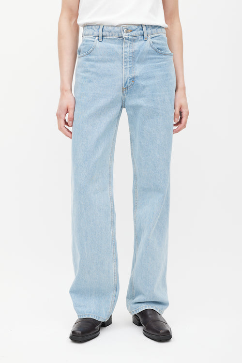 Eckhaus Latta Blue Wide Leg Jeans