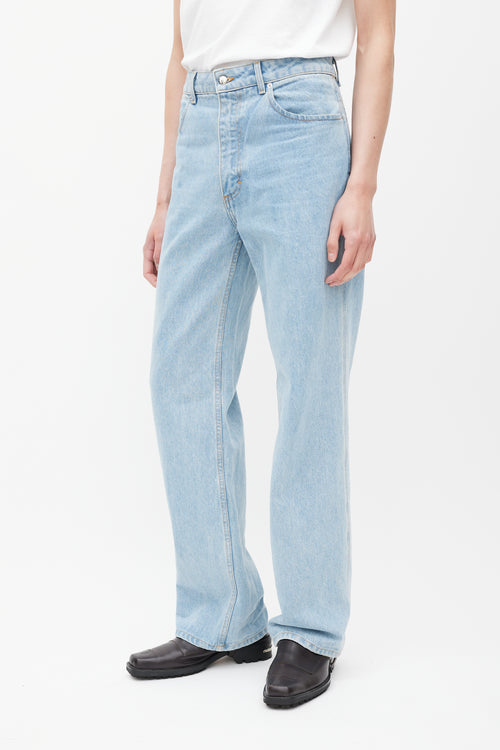 Eckhaus Latta Blue Wide Leg Jeans