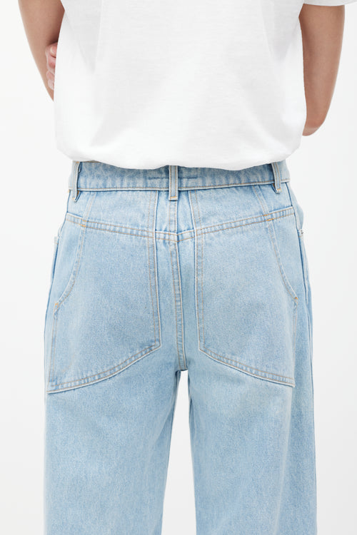 Eckhaus Latta Blue Wide Leg Jeans