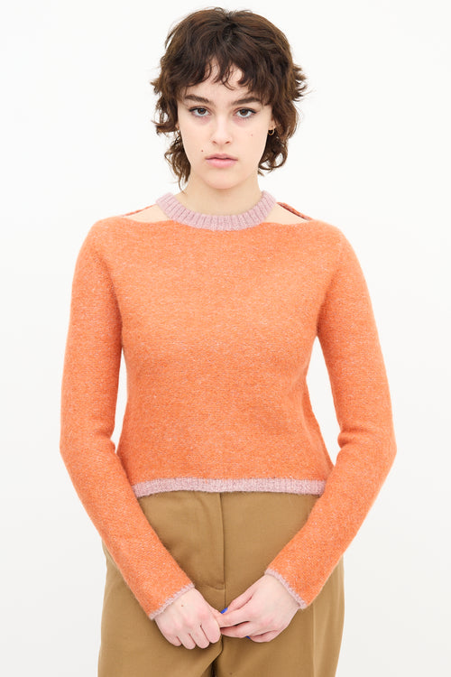 Eckhaus Latta Cold Shoulder Sweater