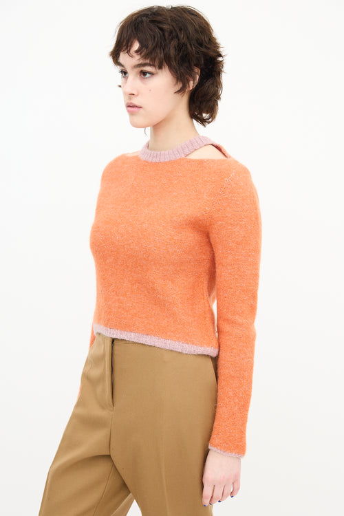 Eckhaus Latta Cold Shoulder Sweater