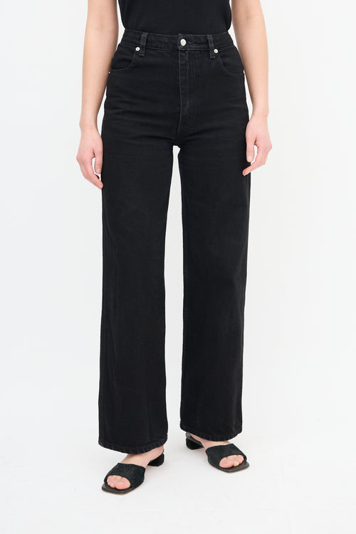 Eckhaus Latta Black Wide Leg Jeans