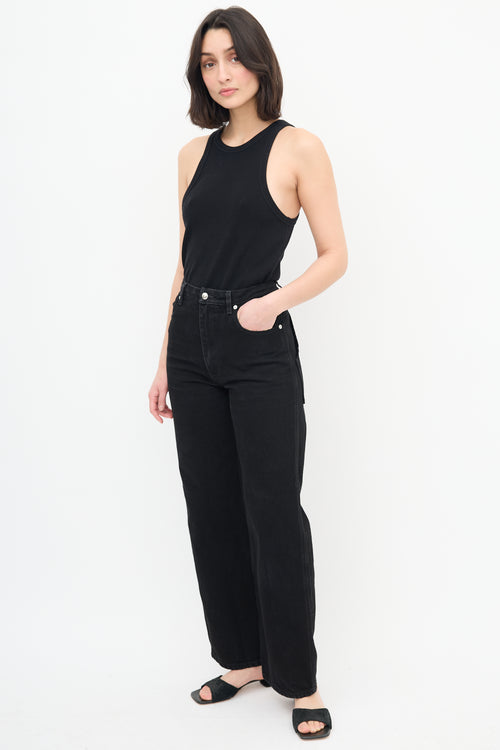 Eckhaus Latta Black Wide Leg Jeans