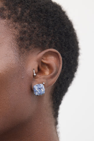 Effy Sterling Silver 
Blue Sapphire Earring