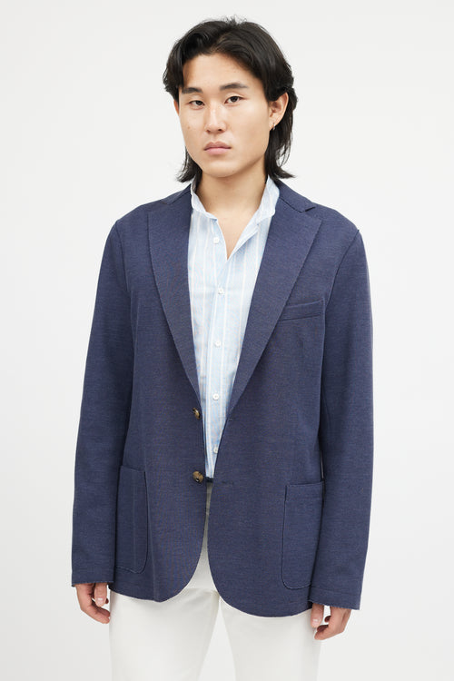 Eleventy Navy Two Button Blazer