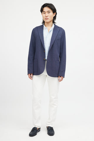 Eleventy Navy Two Button Blazer