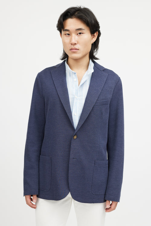 Eleventy Navy Two Button Blazer