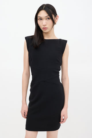 Emilio Pucci Black Wool Panelled Dress