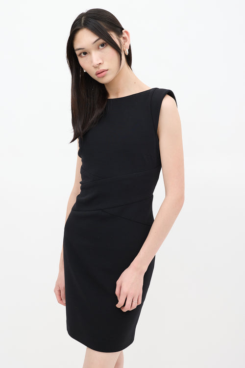 Emilio Pucci Black Wool Panelled Dress