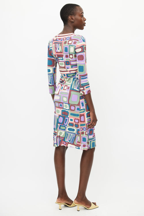 Emilio Pucci Multicolour Abstract Print Dress