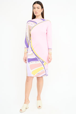 Emilio Pucci Pink 
Multi Belted Dress