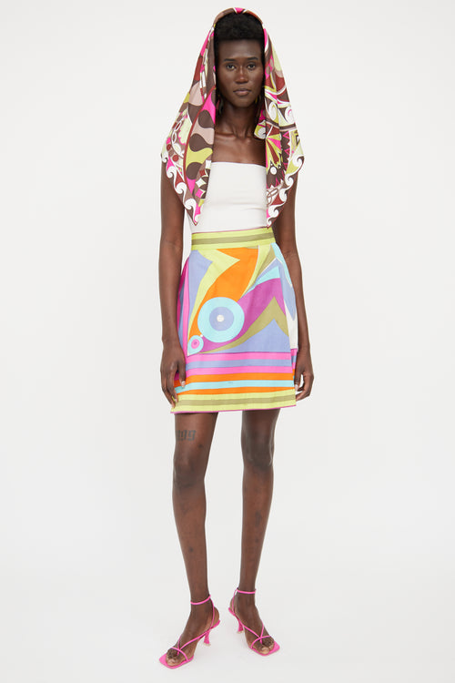 Emilio Pucci Yellow Multi Colour  Skirt