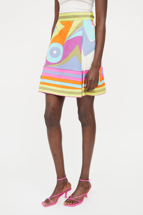 Emilio Pucci Yellow Multi Colour  Skirt