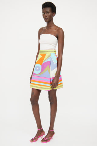 Emilio Pucci Yellow Multi Colour  Skirt