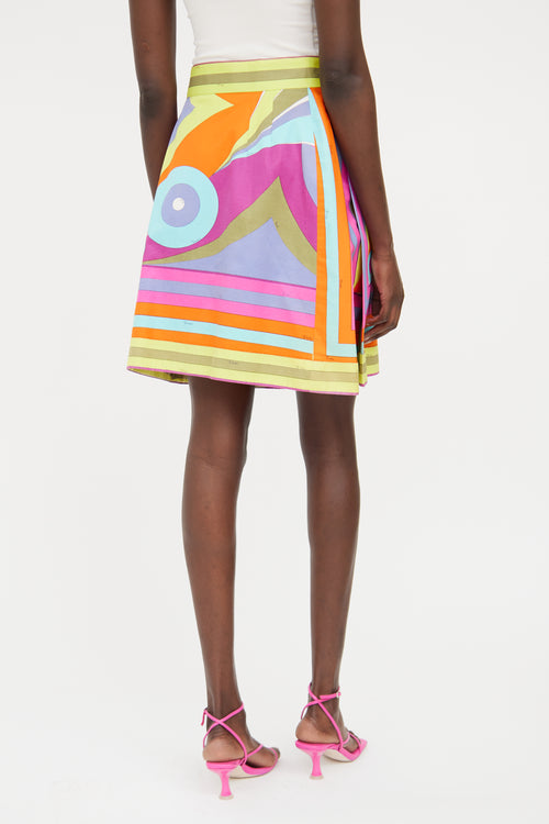 Emilio Pucci Yellow Multi Colour  Skirt