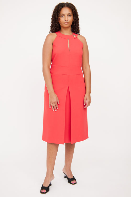 Emilio Pucci Red Halter Sleeveless Dress