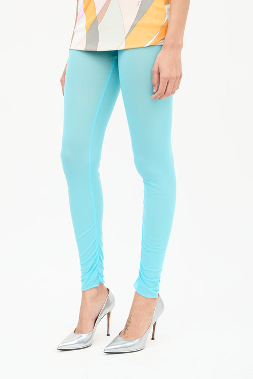 Emilio Pucci Blue Sheer Tights