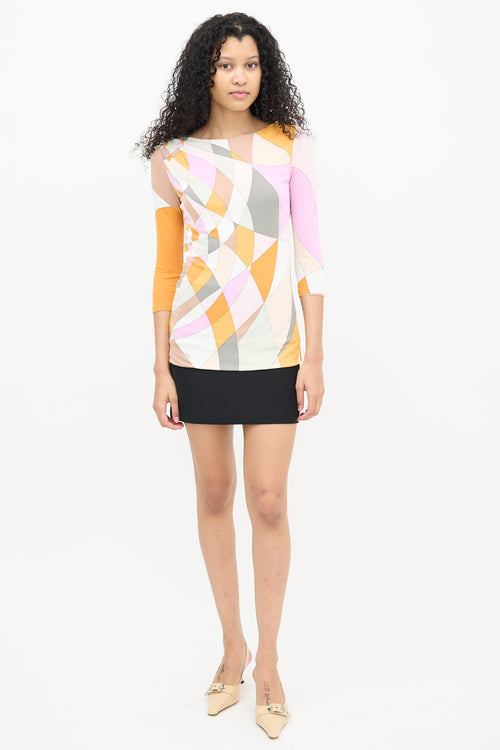 Emilio Pucci Pink 
Multi Belted Top