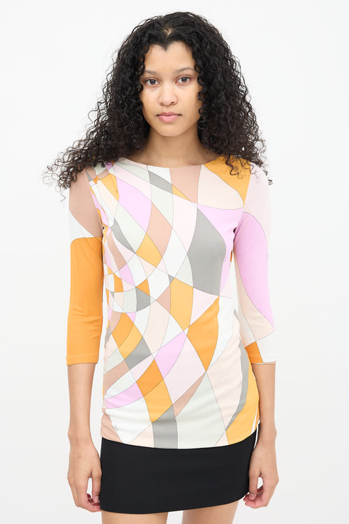 Emilio Pucci Pink 
Multi Belted Top