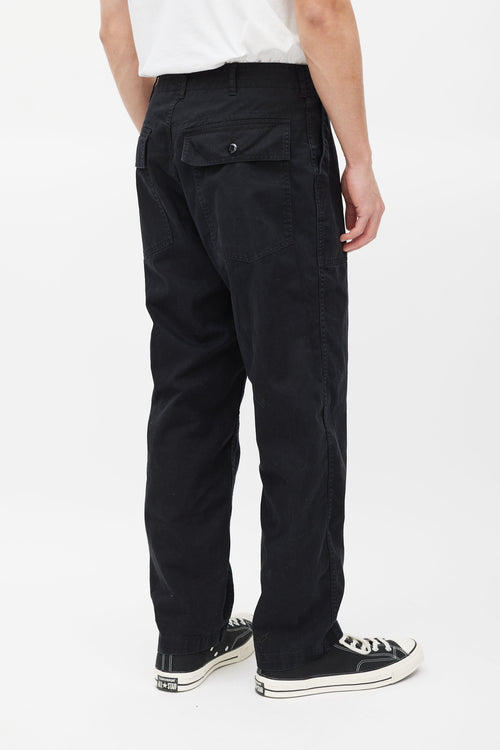 Engineered Garments Black Cargo Trouser