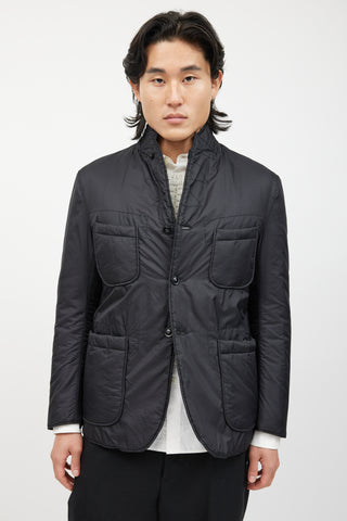 Engineered Garments Black Padded Nylon Blazer