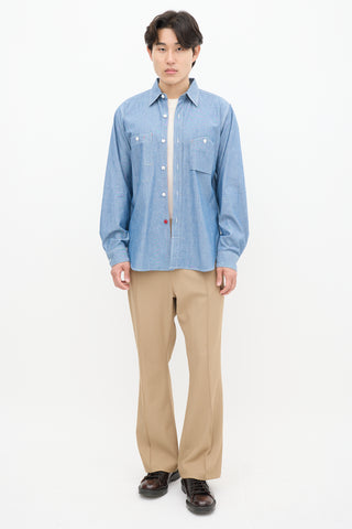 Engineered Garments Blue Chambray Shirt