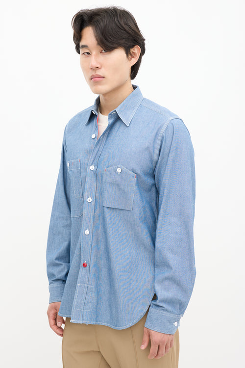 Engineered Garments Blue Chambray Shirt