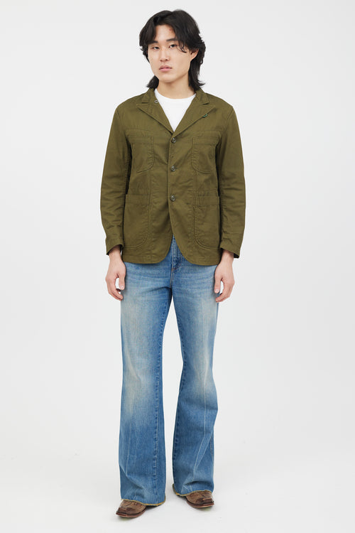 Engineered Garments Green Cotton Shirt Jacket