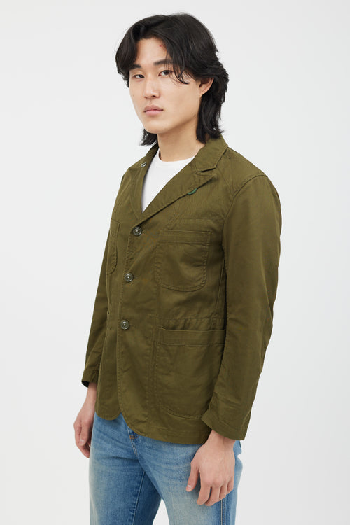 Engineered Garments Green Cotton Shirt Jacket