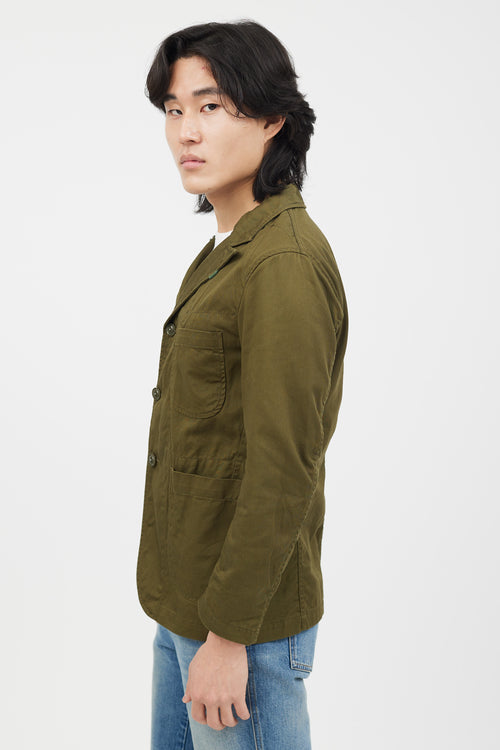 Engineered Garments Green Cotton Shirt Jacket