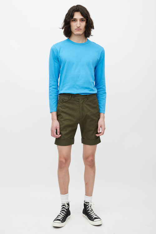 Engineered Garments Green Cuffed Short