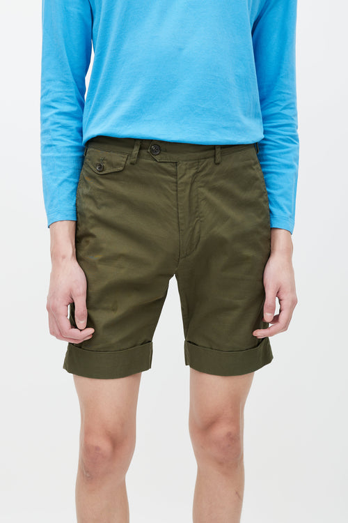 Engineered Garments Green Cuffed Short